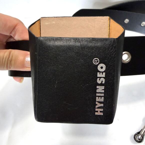 HYEIN SEO Leather Belt Cigarette Holder Black Unisex One Size Streetwear main image 6